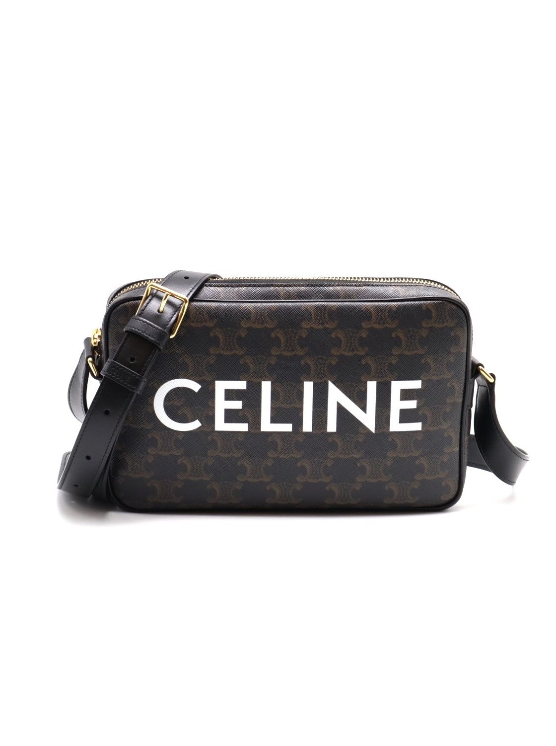 CELINE 凱旋帆布老花郵差包