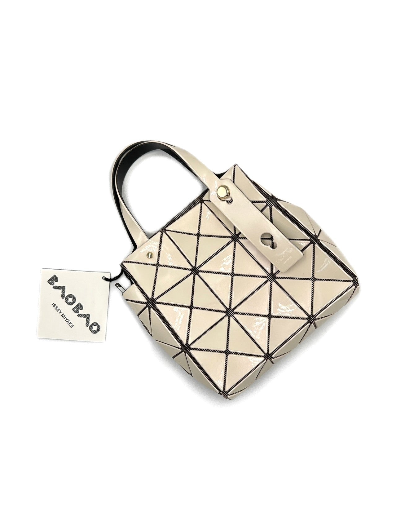 三宅一生 Carat 3x3手提包 - 奶白