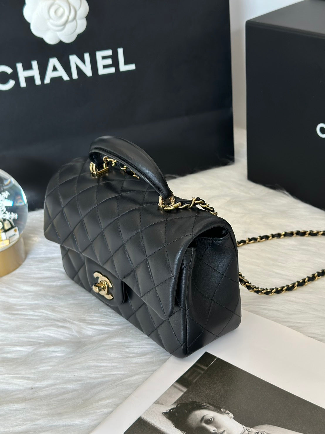 CHANEL Handle mini CF20 - 黑金