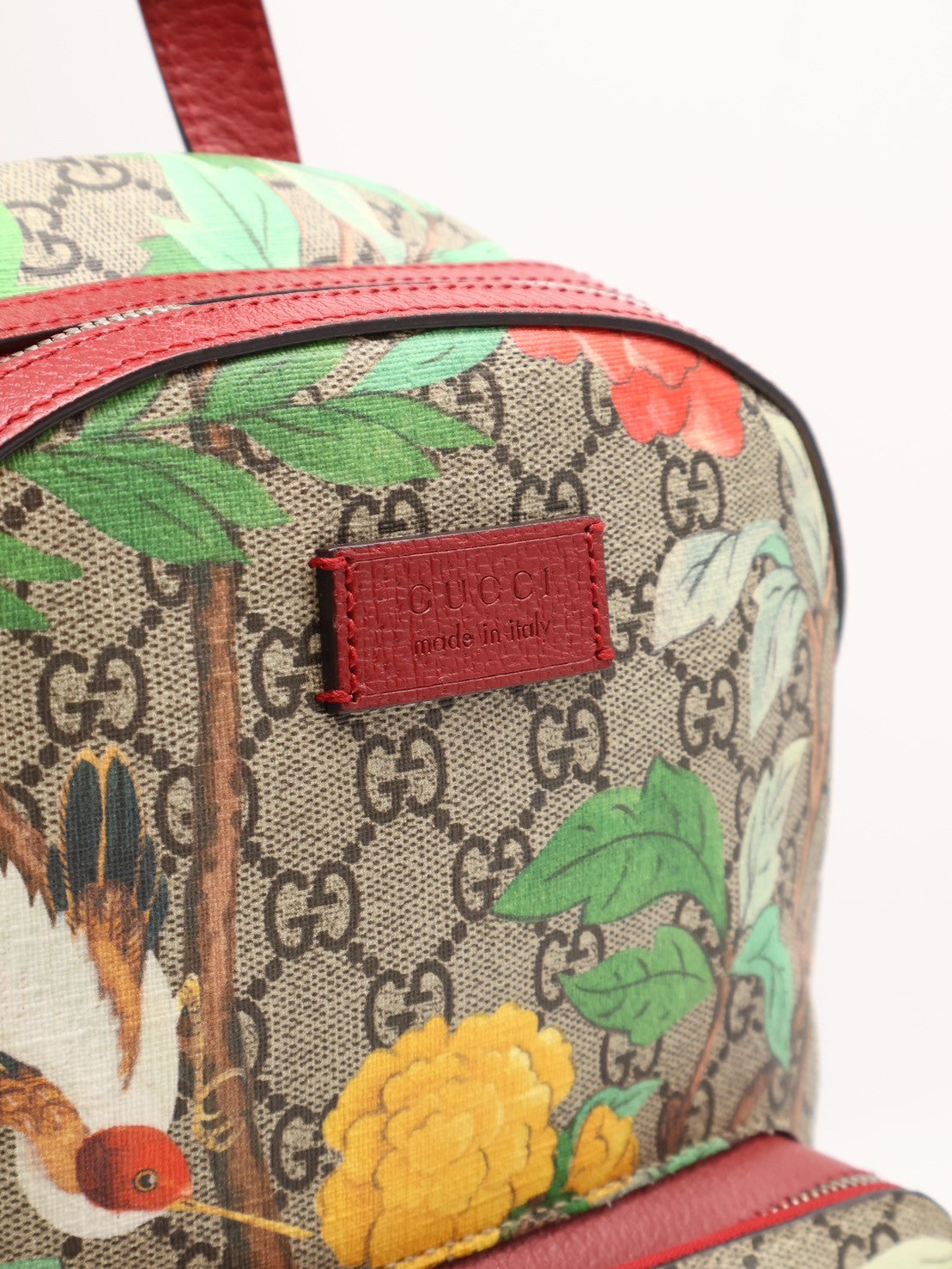 GUCCI 蜂鳥圖雙肩後背包