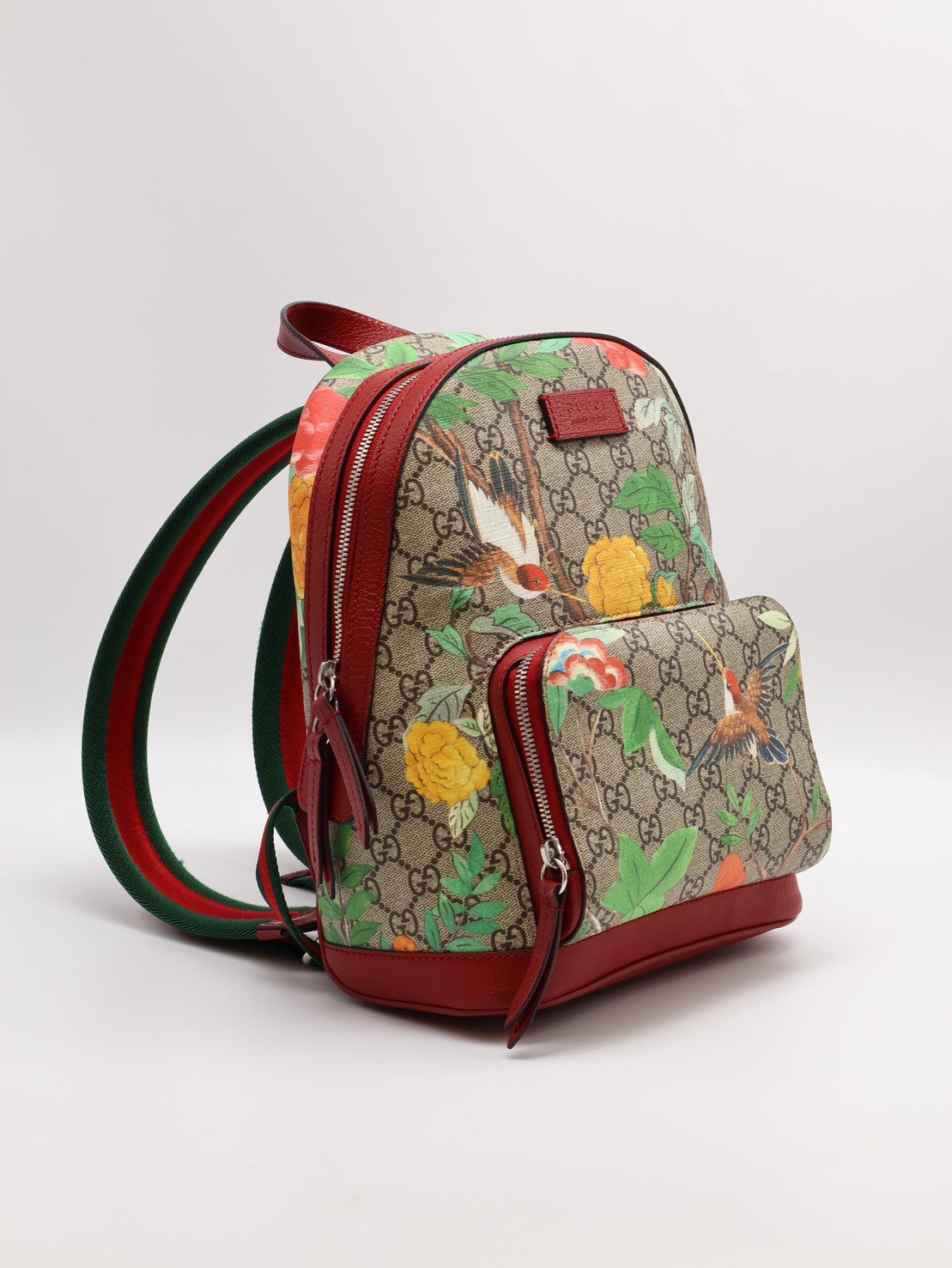 GUCCI 蜂鳥圖雙肩後背包