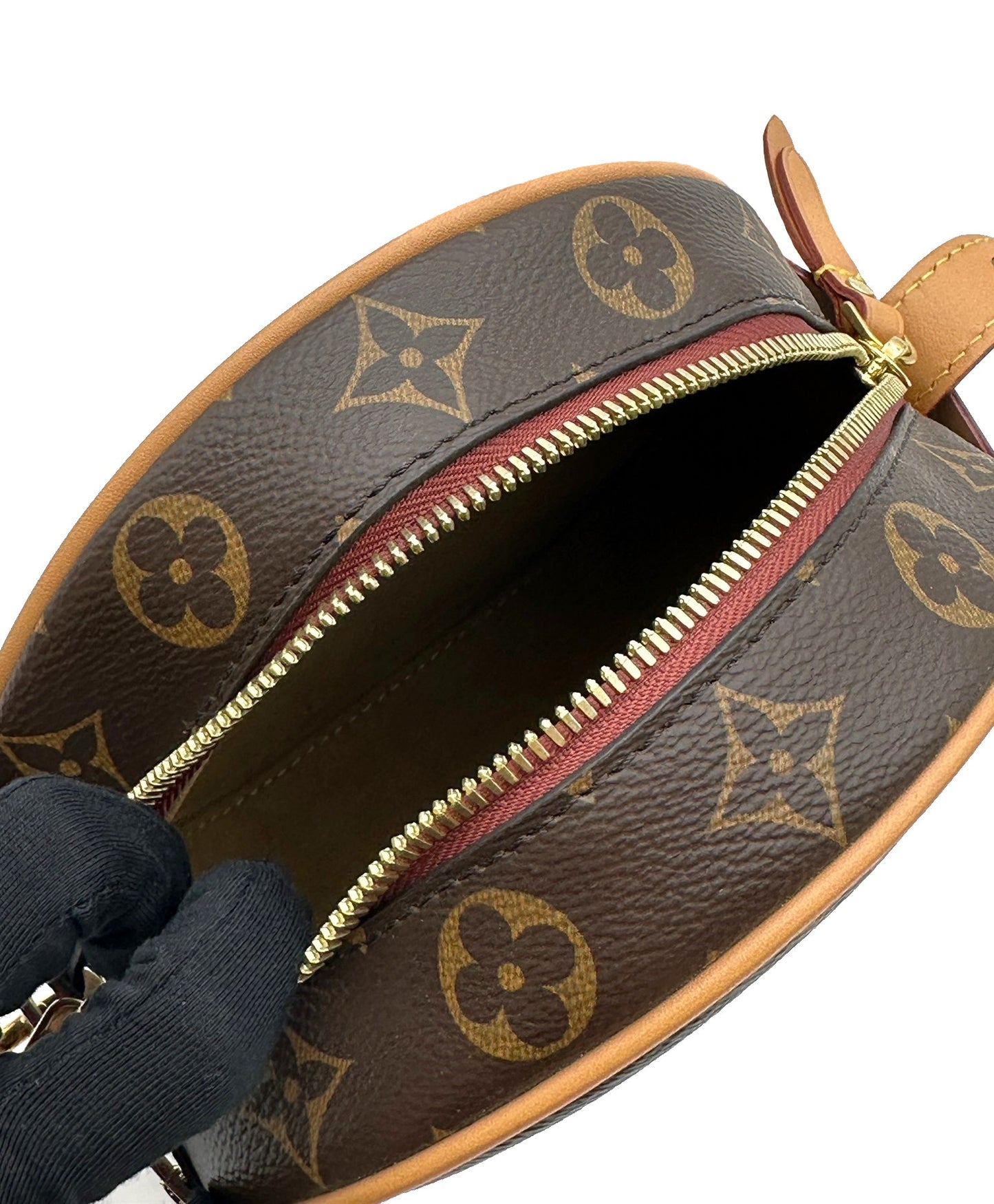 LOUIS VUITTON 老花圓餅包 - 小號