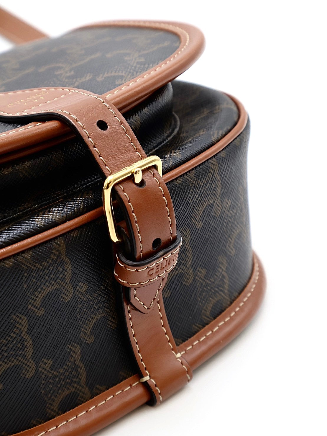 CELINE 凱旋帆布馬鞍包