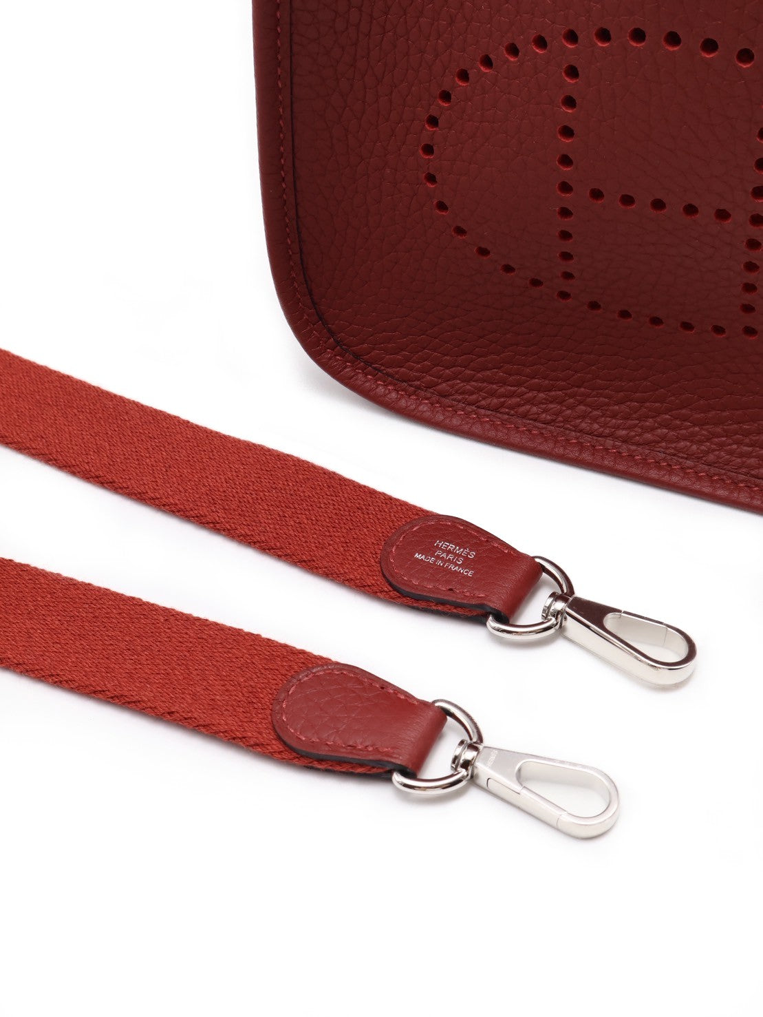 HERMES Mini evelyne - 愛馬仕紅銀