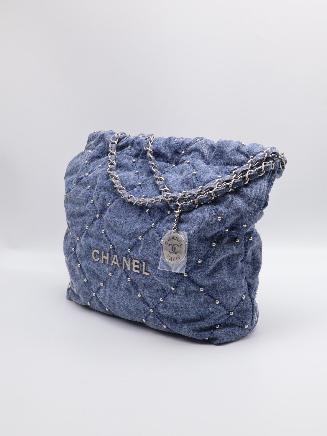 CHANEL 22 Bag - 小號牛仔鉚釘