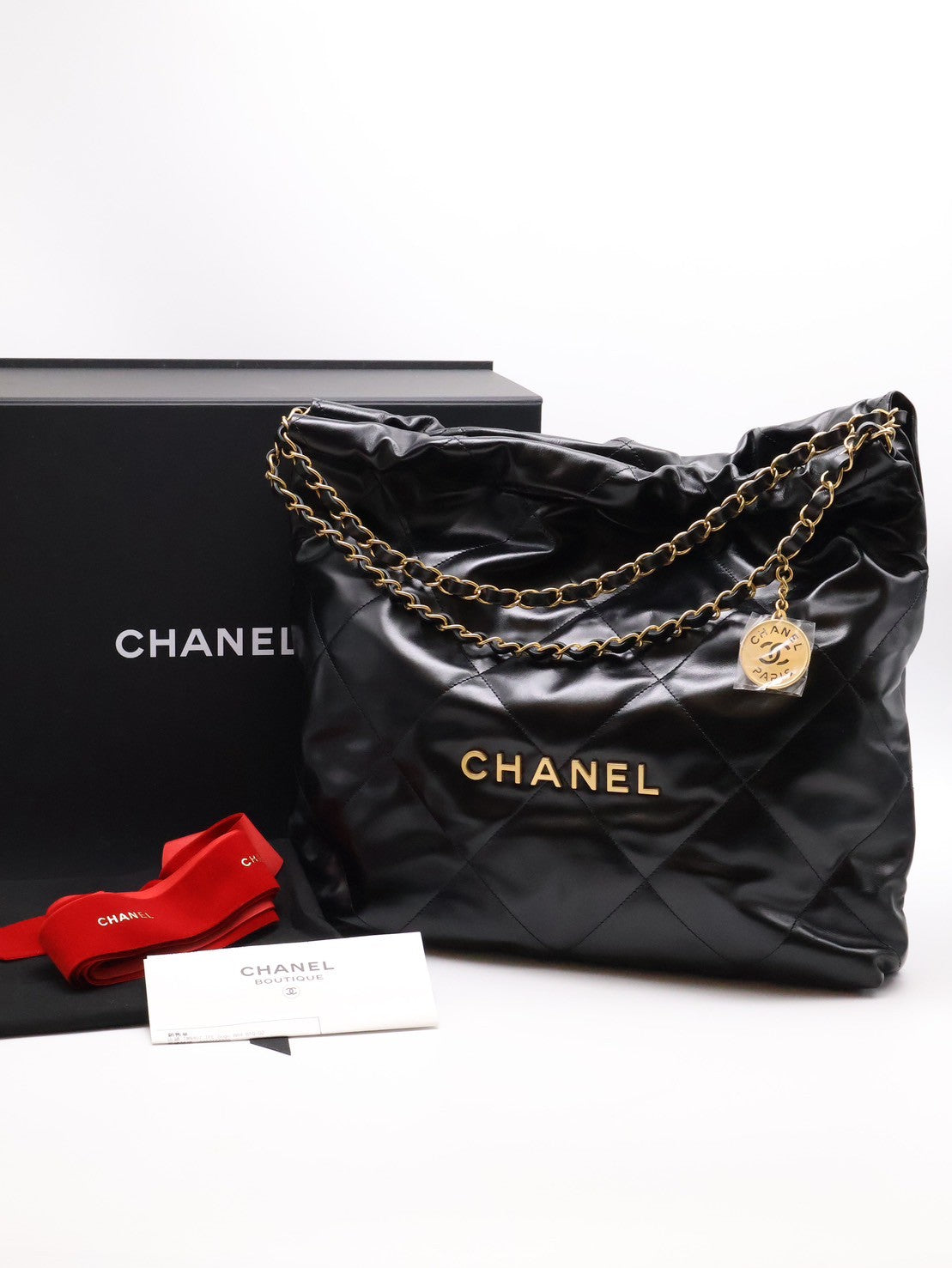 CHANEL 22 Bag - 中號黑金