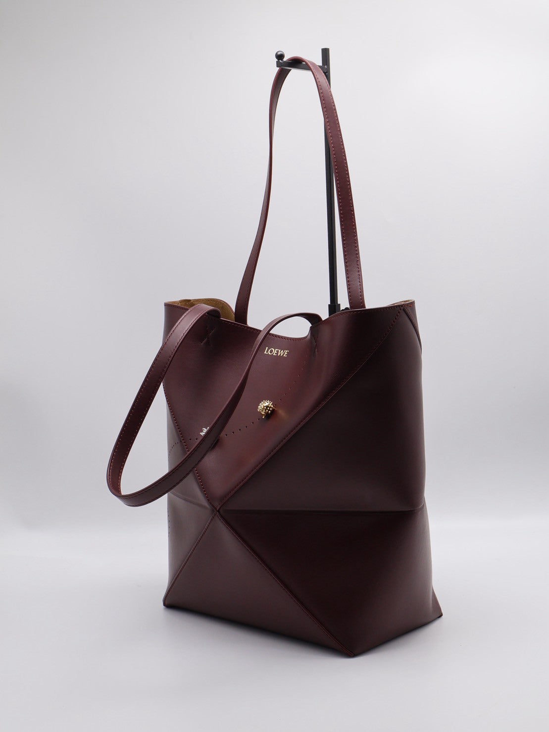 LOEWE Puzzle fold七夕限定折疊托特包 - 中號酒紅