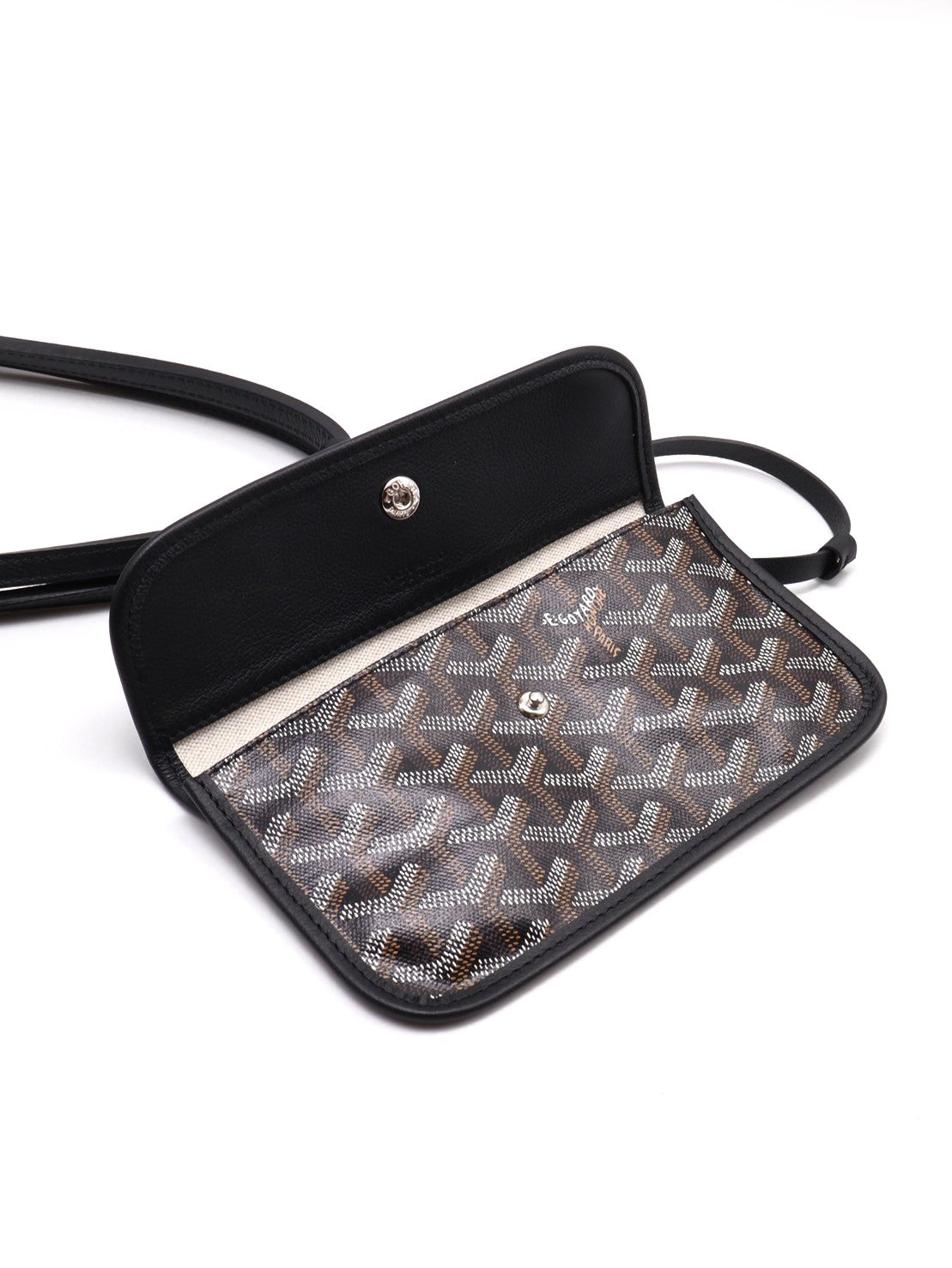 GOYARD 經典亞麻帆布Tote - 小號黑