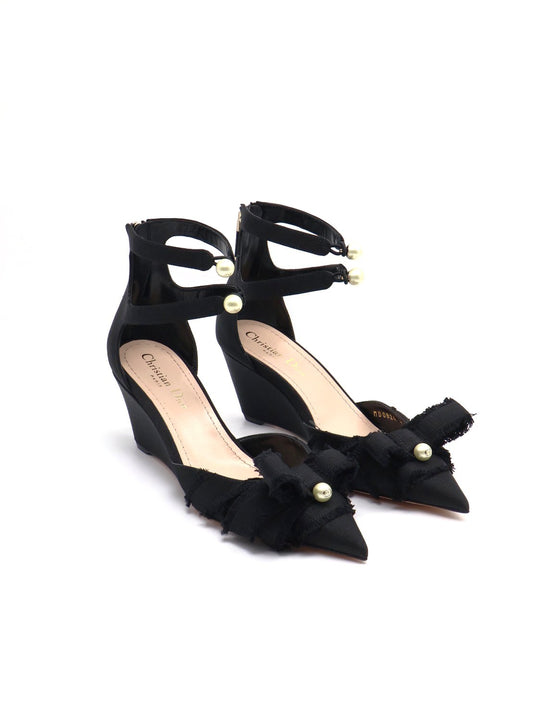 DIOR Adiorable尖頭楔型跟鞋 - 黑 36