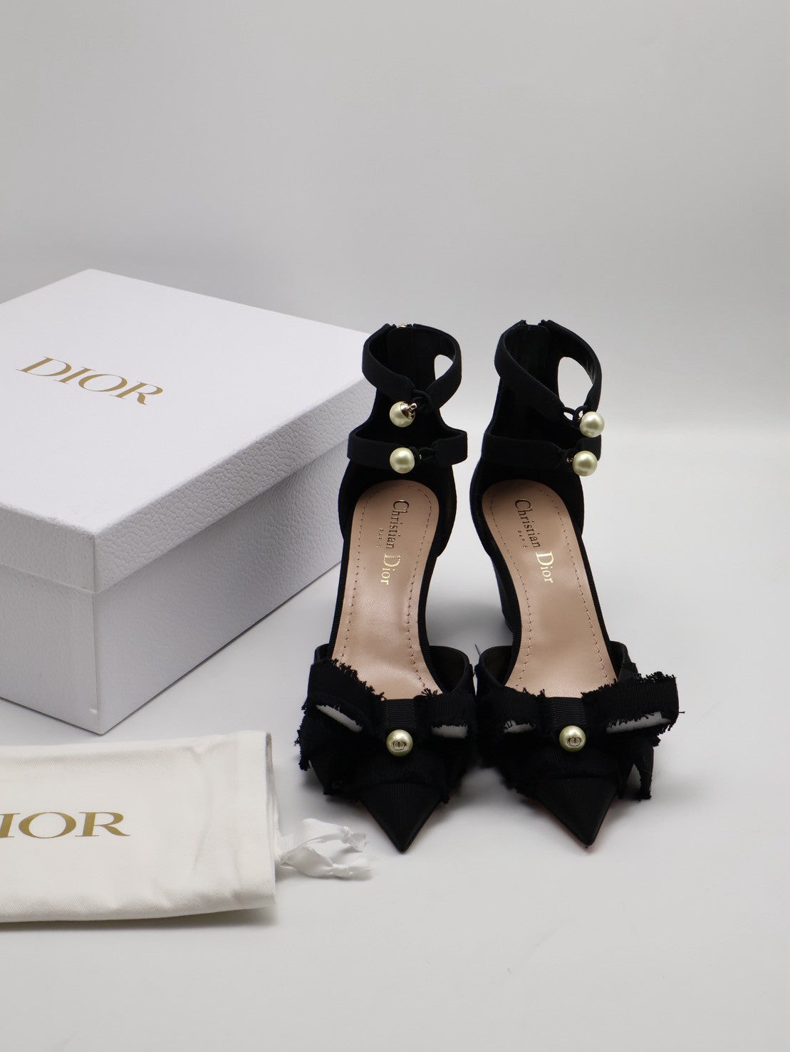 DIOR Adiorable尖頭楔型跟鞋 - 黑 36