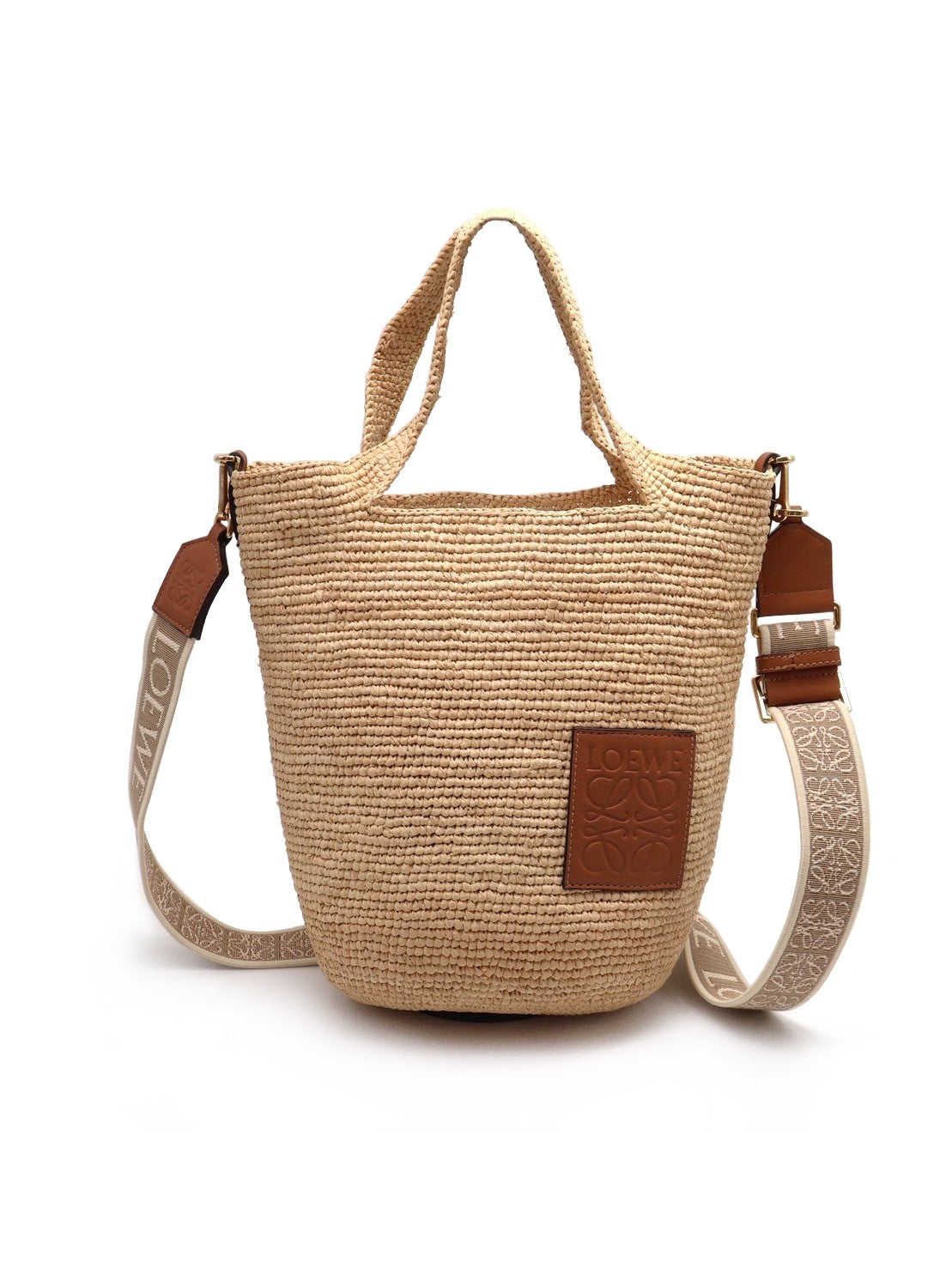 LOEWE Slit 草編托特包 - mini自然色