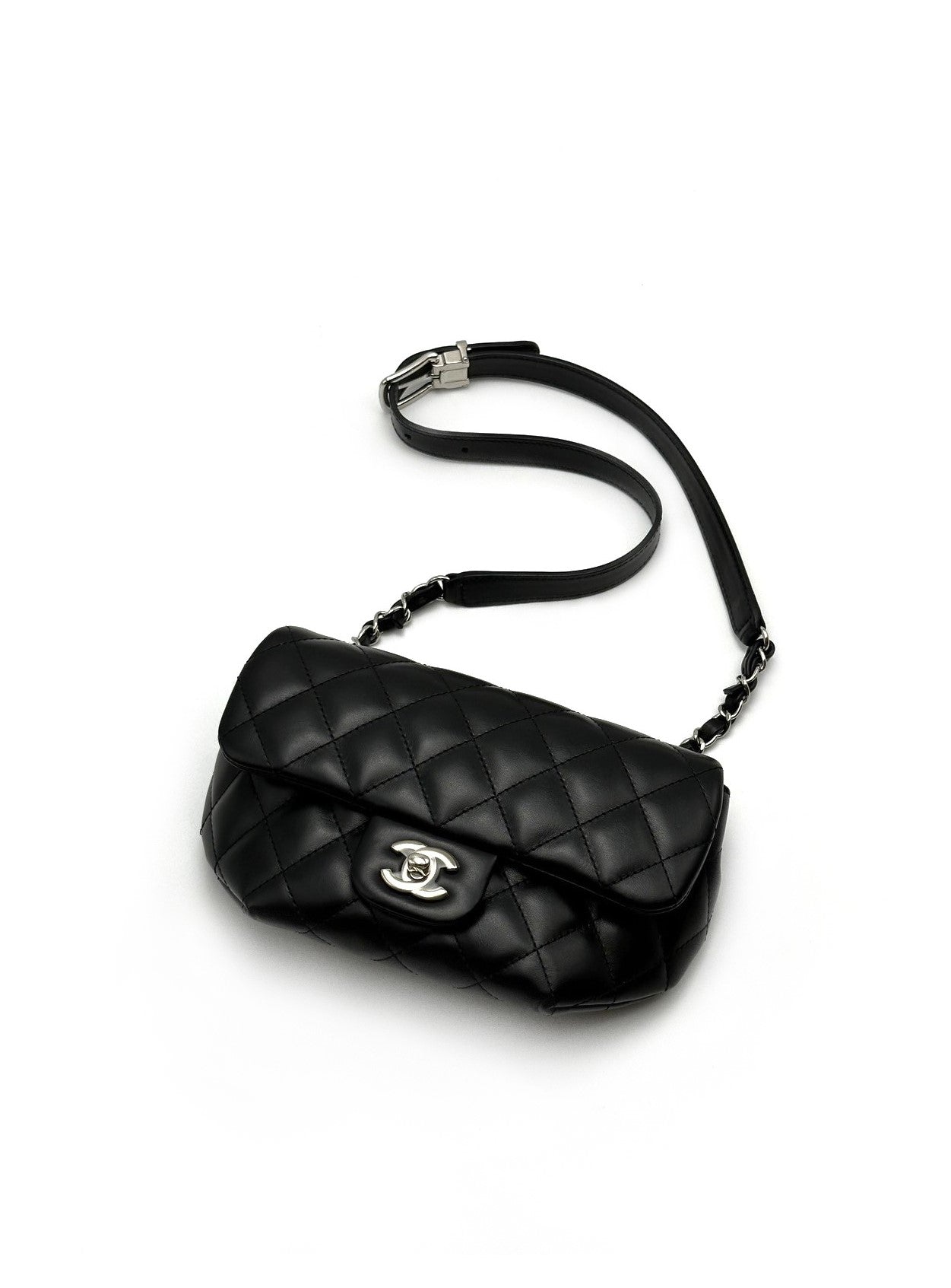 CHANEL 員工腰包 - 黑淡金32開