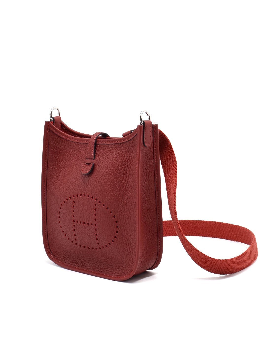 HERMES Mini evelyne - 愛馬仕紅銀