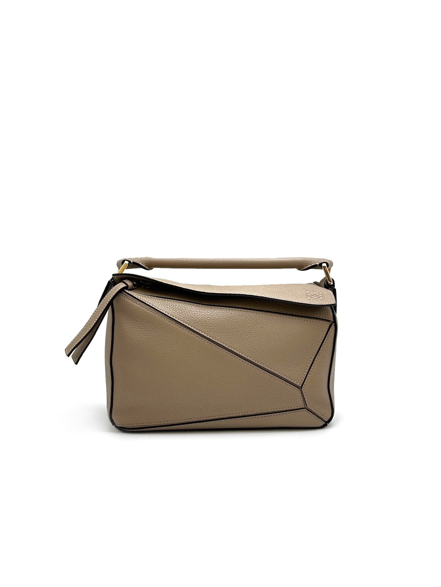 LOEWE Puzzle 納帕小牛皮手袋 - 小號沙色