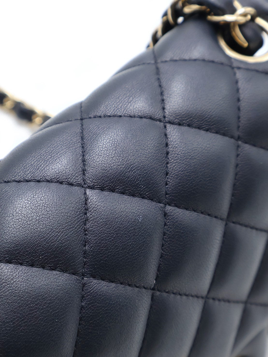 CHANEL 經典口蓋包方胖子 17 - 深藍金29開