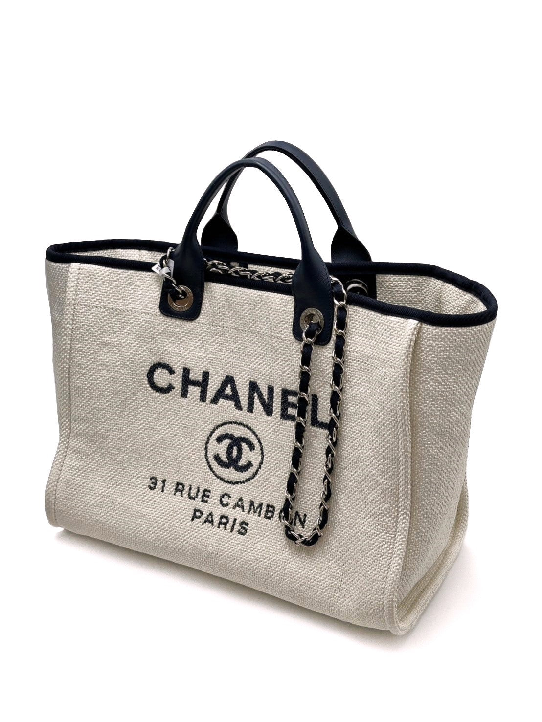 CHANEL Tote沙灘包大號 - 黑白熊貓