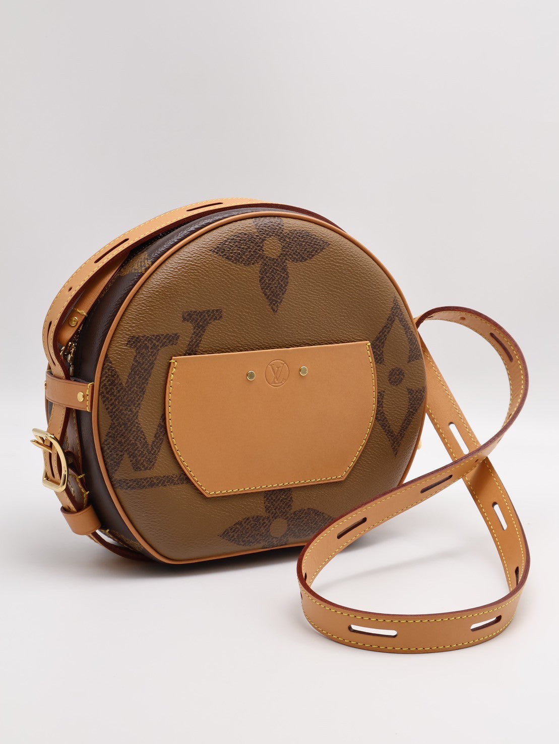 LOUIS VUITTON 拚色圓餅包