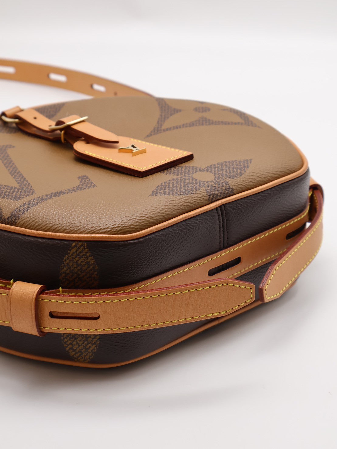 LOUIS VUITTON 拚色圓餅包