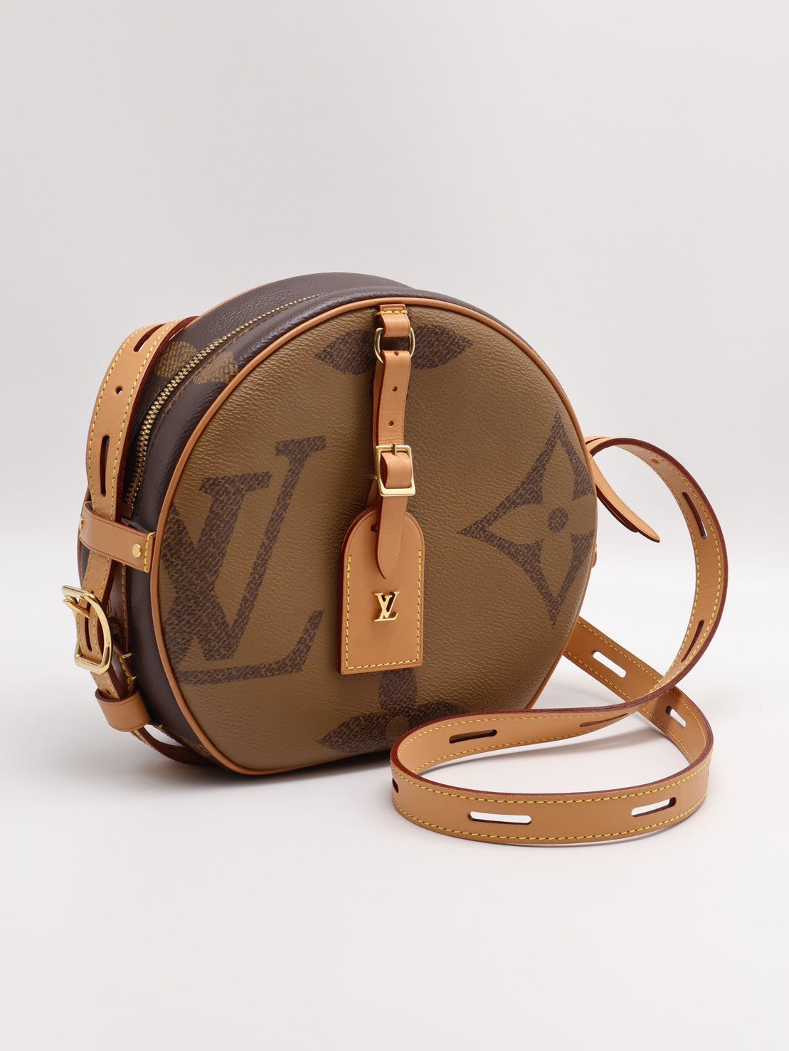 LOUIS VUITTON 拚色圓餅包