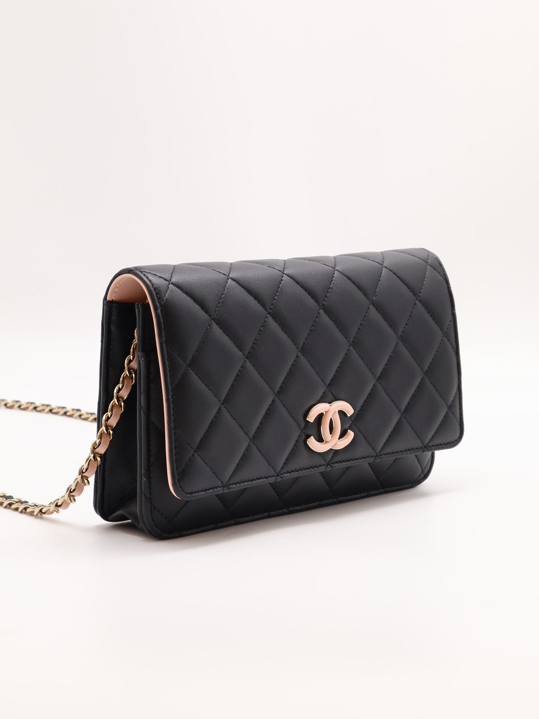 CHANEL 24C季節款拚色WOC - 黑粉