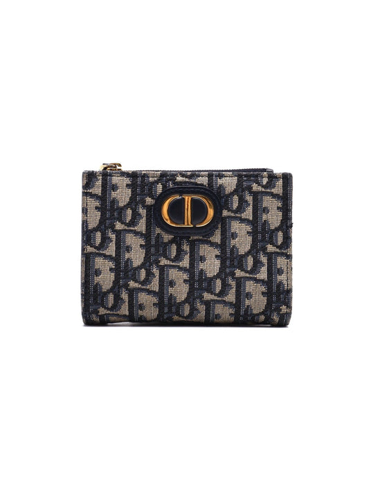 DIOR 30 Montaigne Dahlia 老花雙折短夾