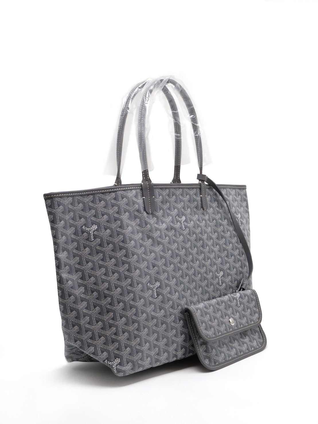 GOYARD 經典亞麻帆布Tote - 小號灰