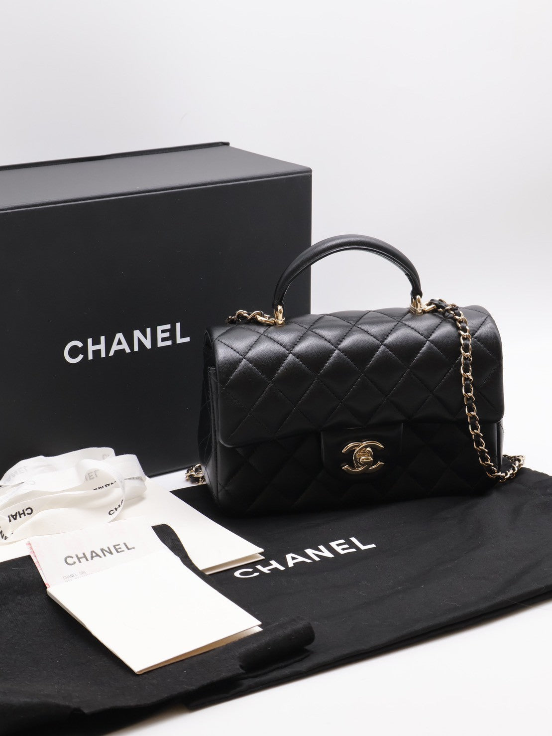 CHANEL Handle Mini CF20 - 黑金