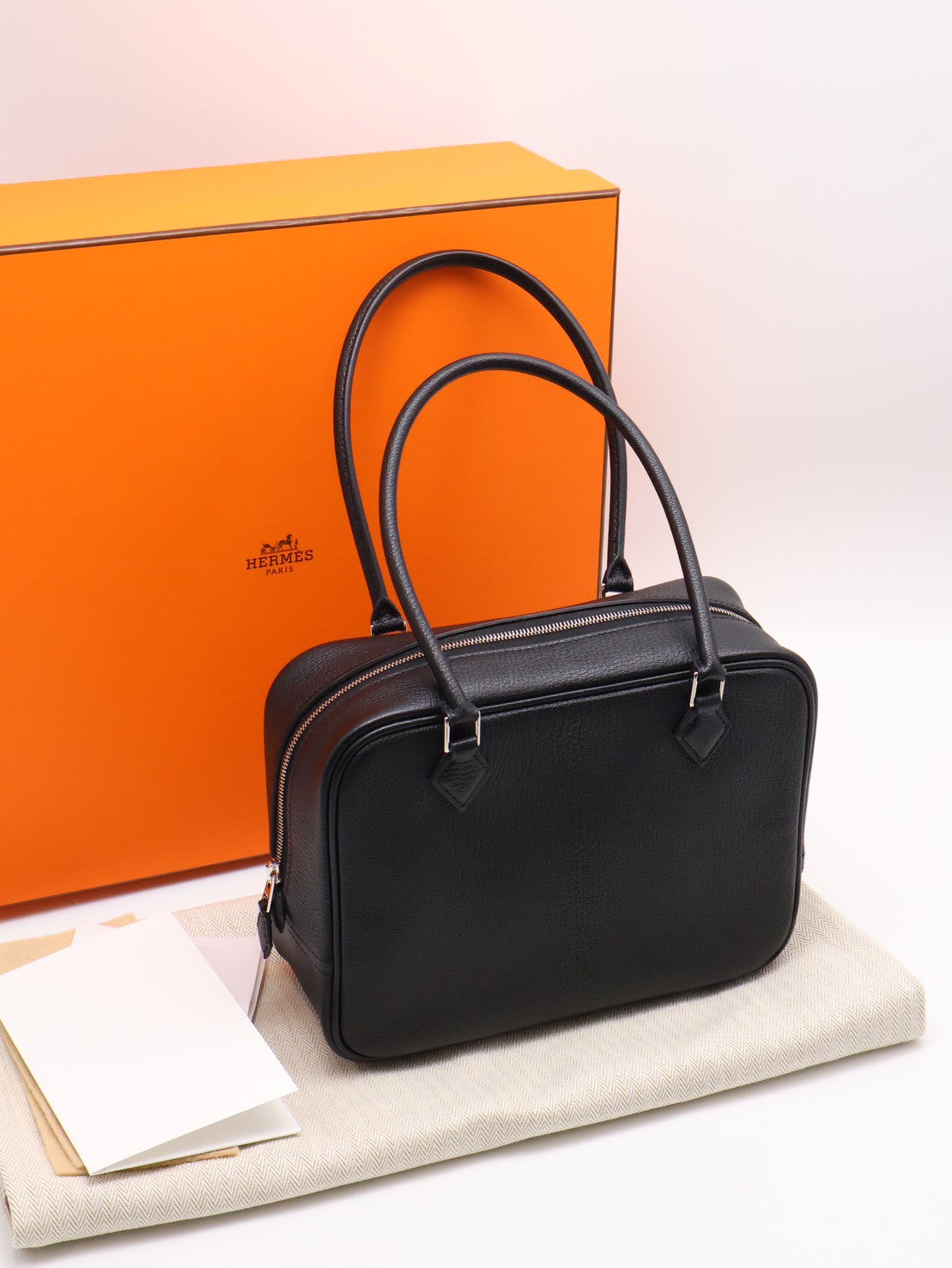 HERMES Mini plume - 黑銀