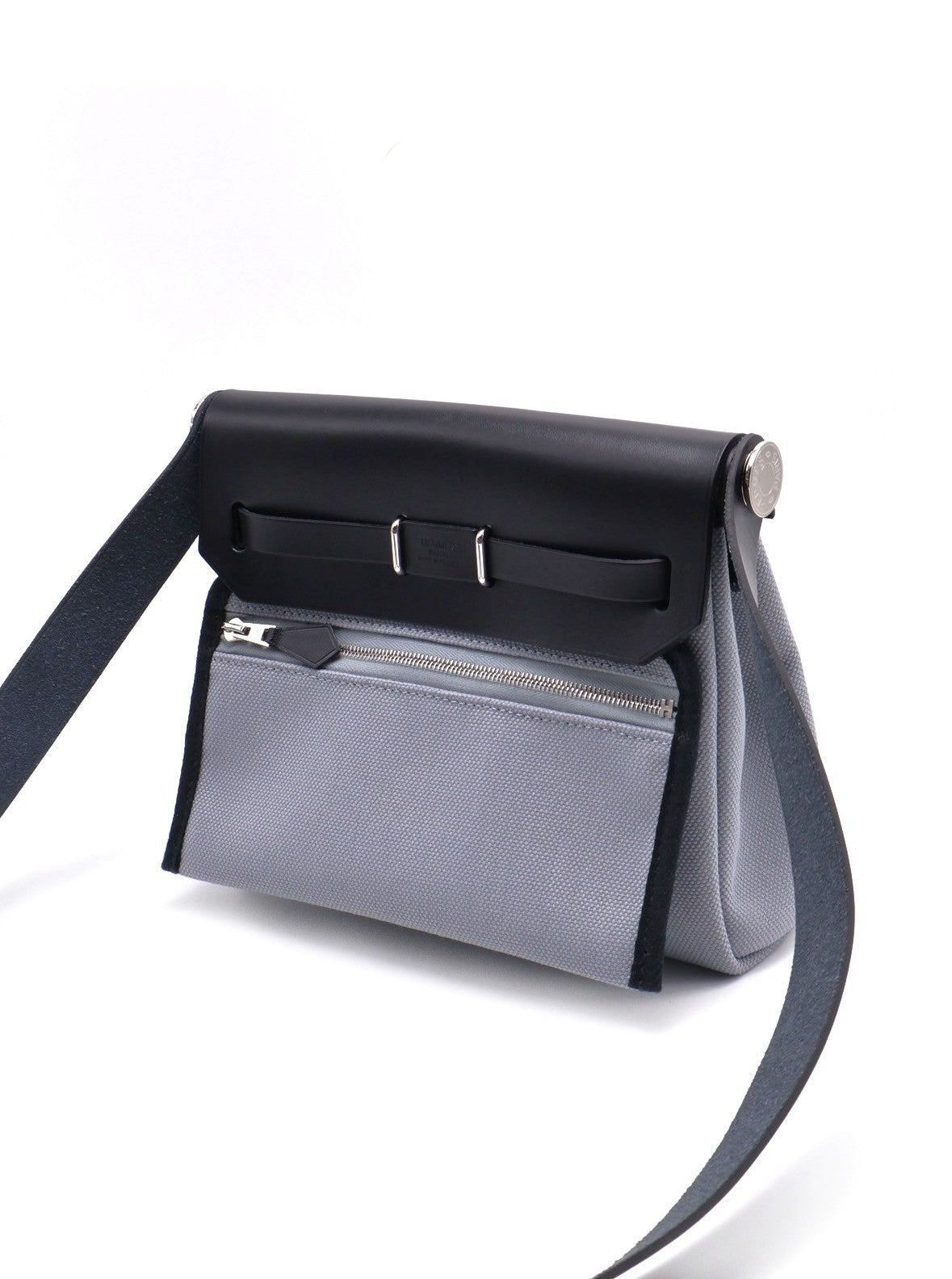 HERMES Herbag zip 20 - 木偶灰 / 黑銀