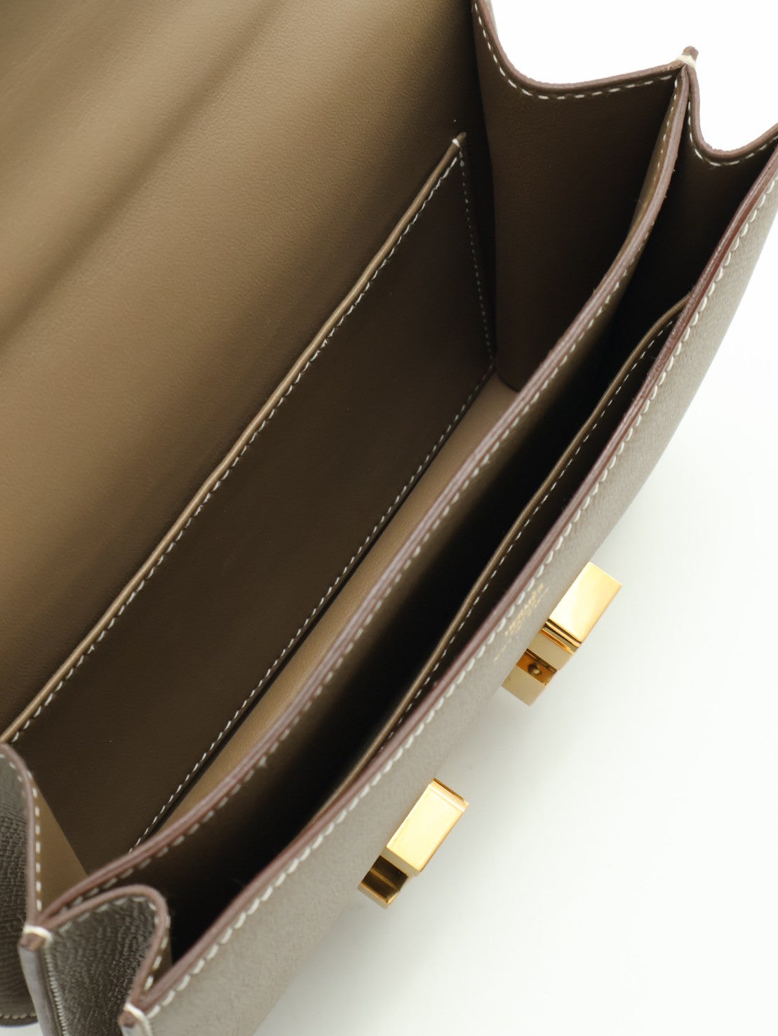 HERMES Mini constance 19 - 灰金 Z