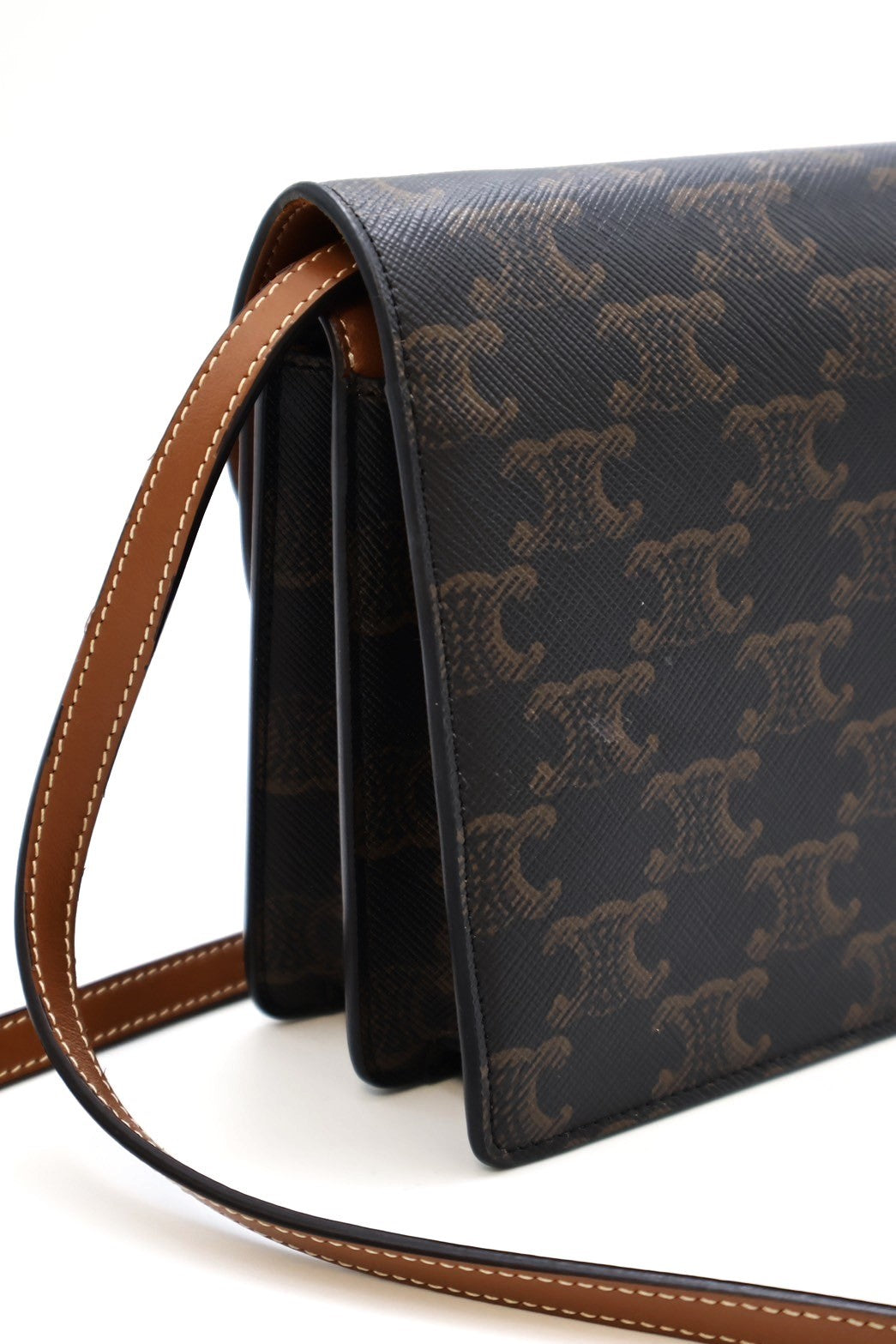 CELINE 凱旋帆布雙層WOC