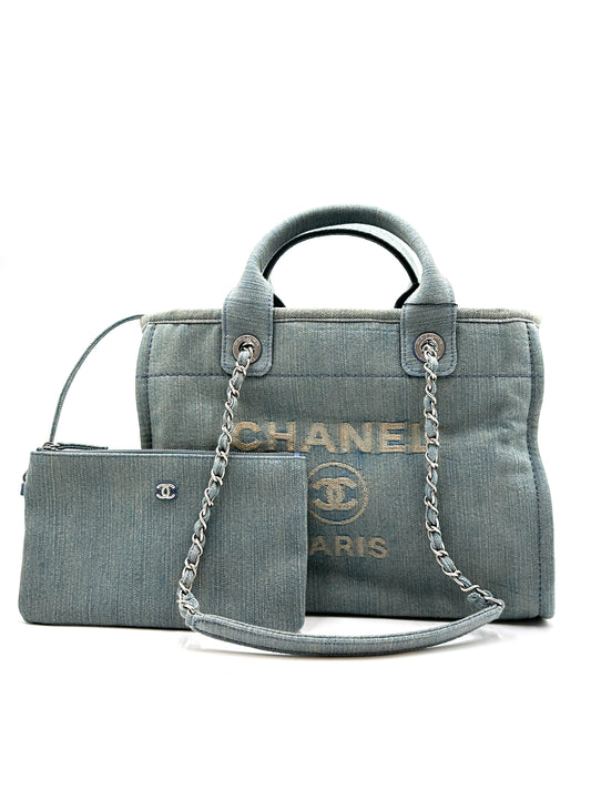 CHANEL 2023新款Tote沙灘包mini - 牛仔