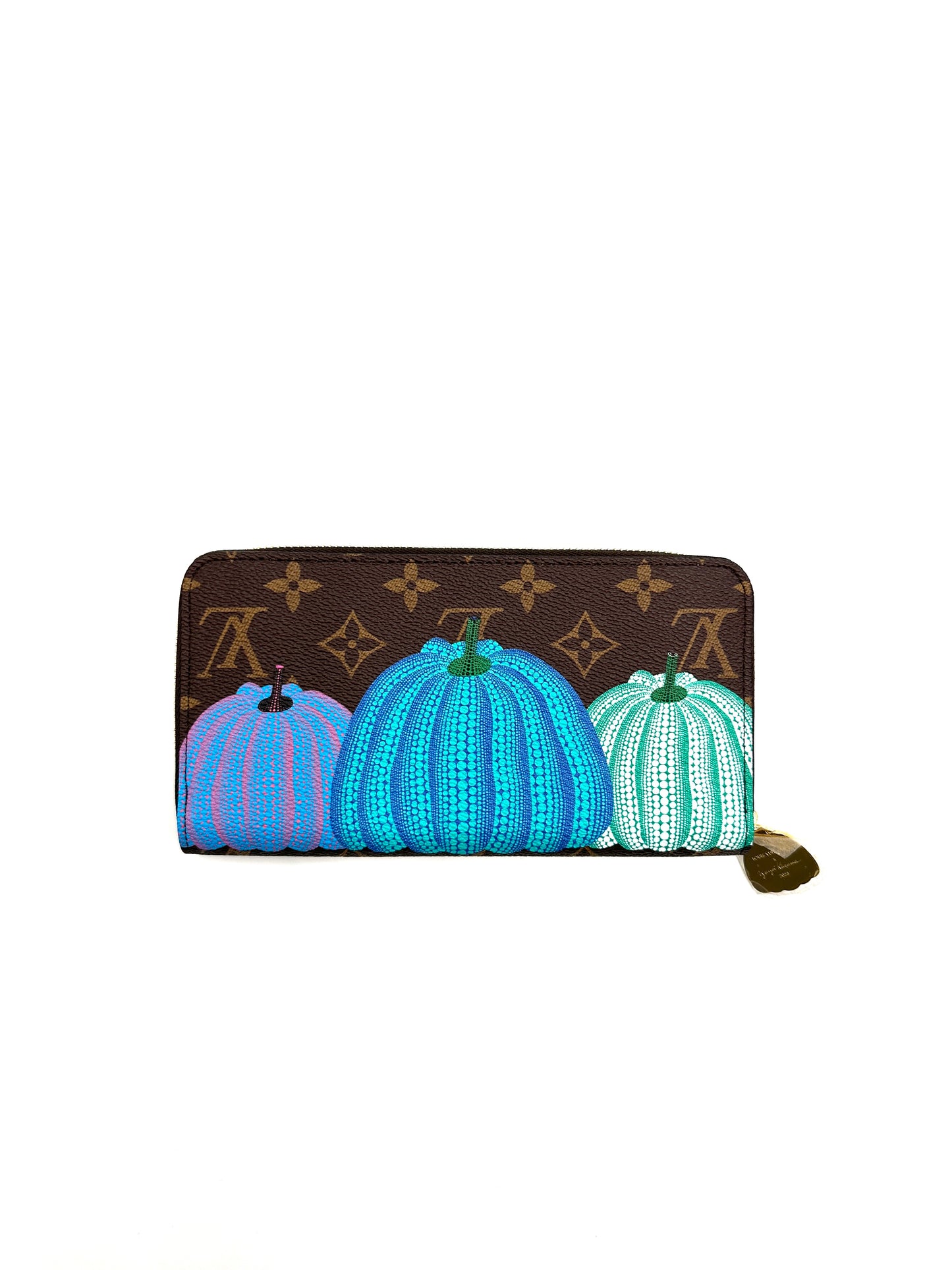 LOUIS VUITTON 草間彌生聯名款拉鍊長夾 - 彩色南瓜