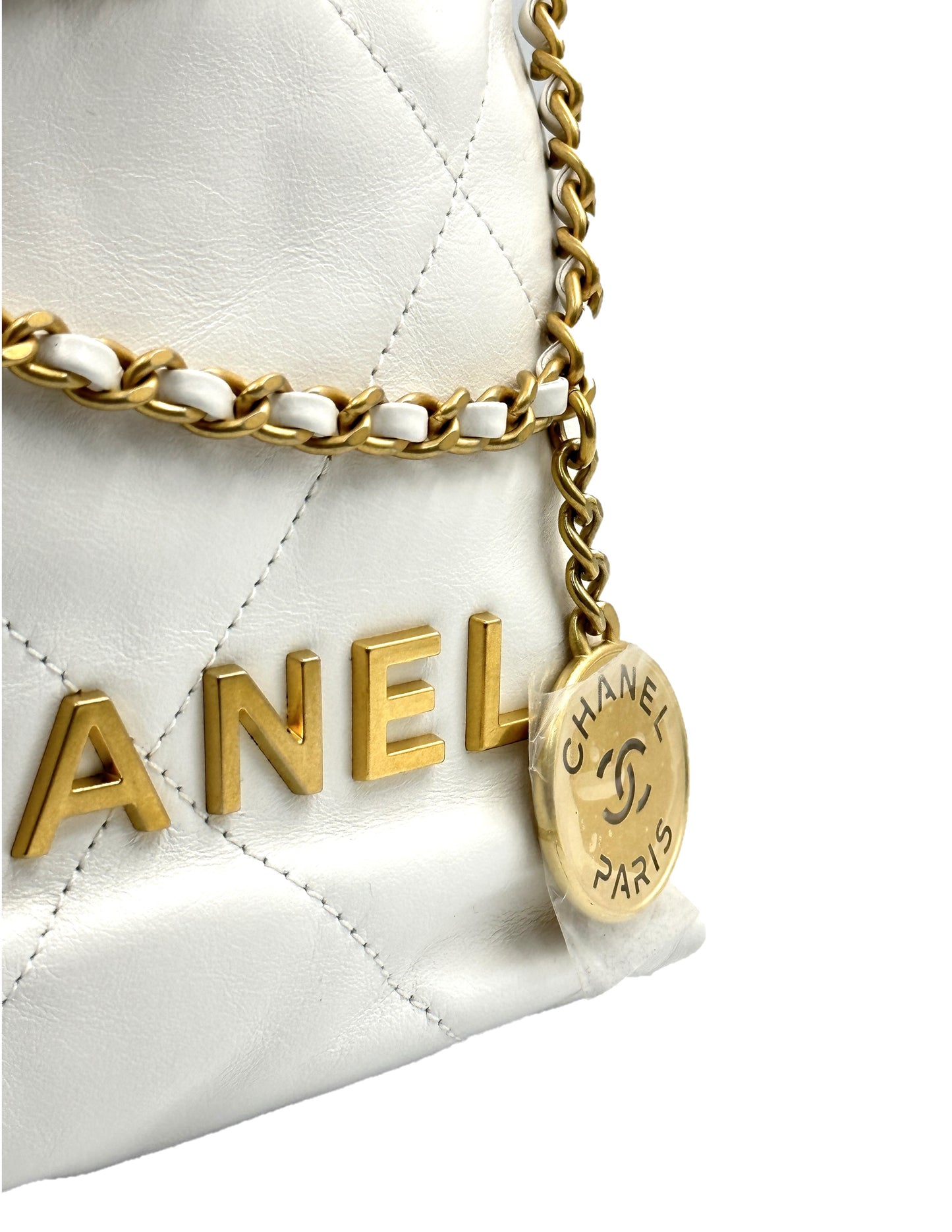 CHANEL 22 Mini bag - 奶白金
