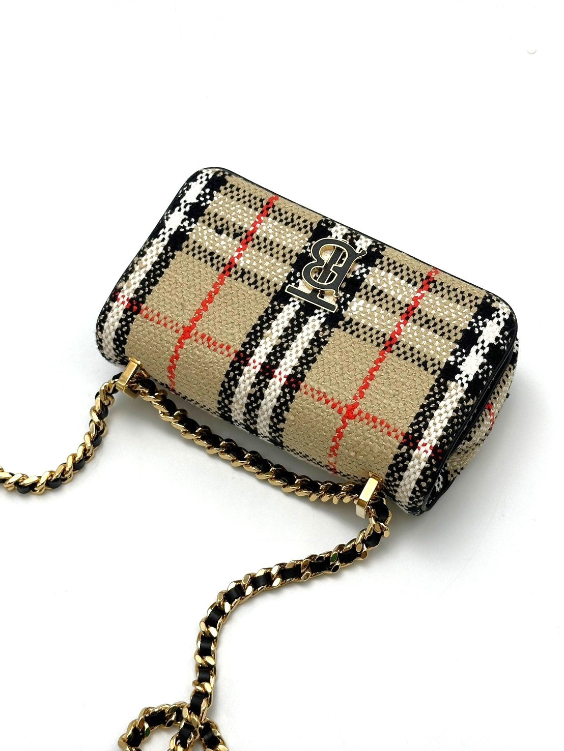 BURBERRY 經典格紋毛呢迷你Lola