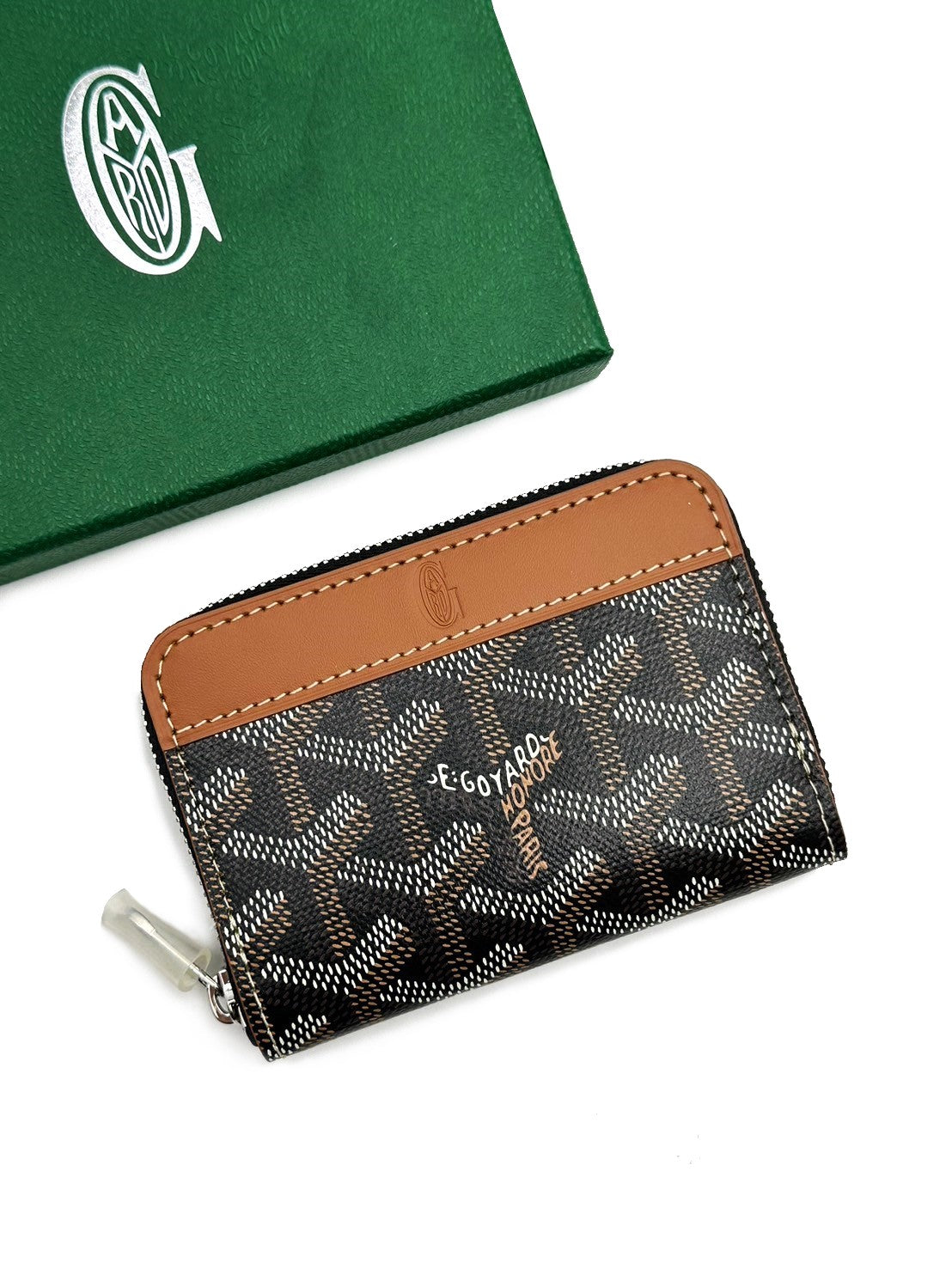 GOYARD Matignon拉鍊零錢包 - 迷你棕