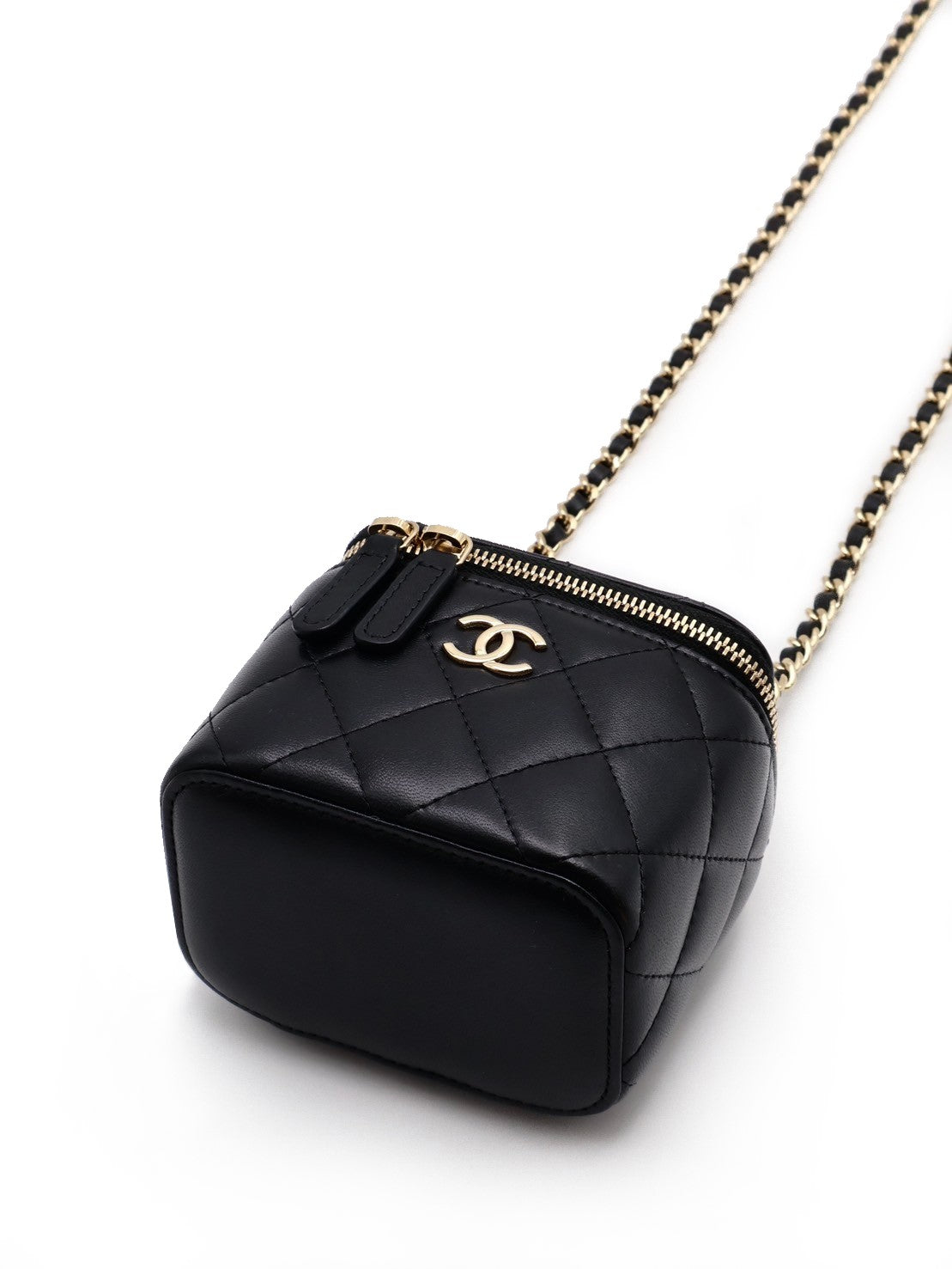 CHANEL Mini手柄小盒子 - 黑金31開