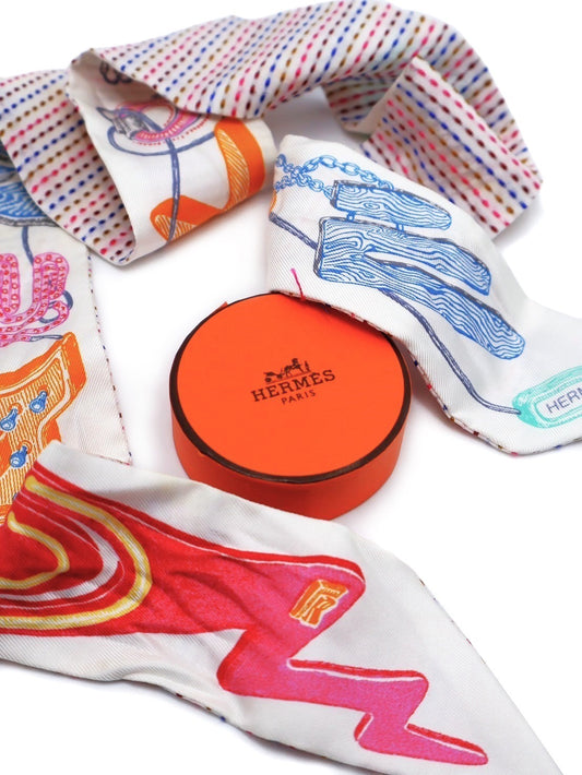 HERMES Twilly - Chevaloscope Pointille設計師刺繡款