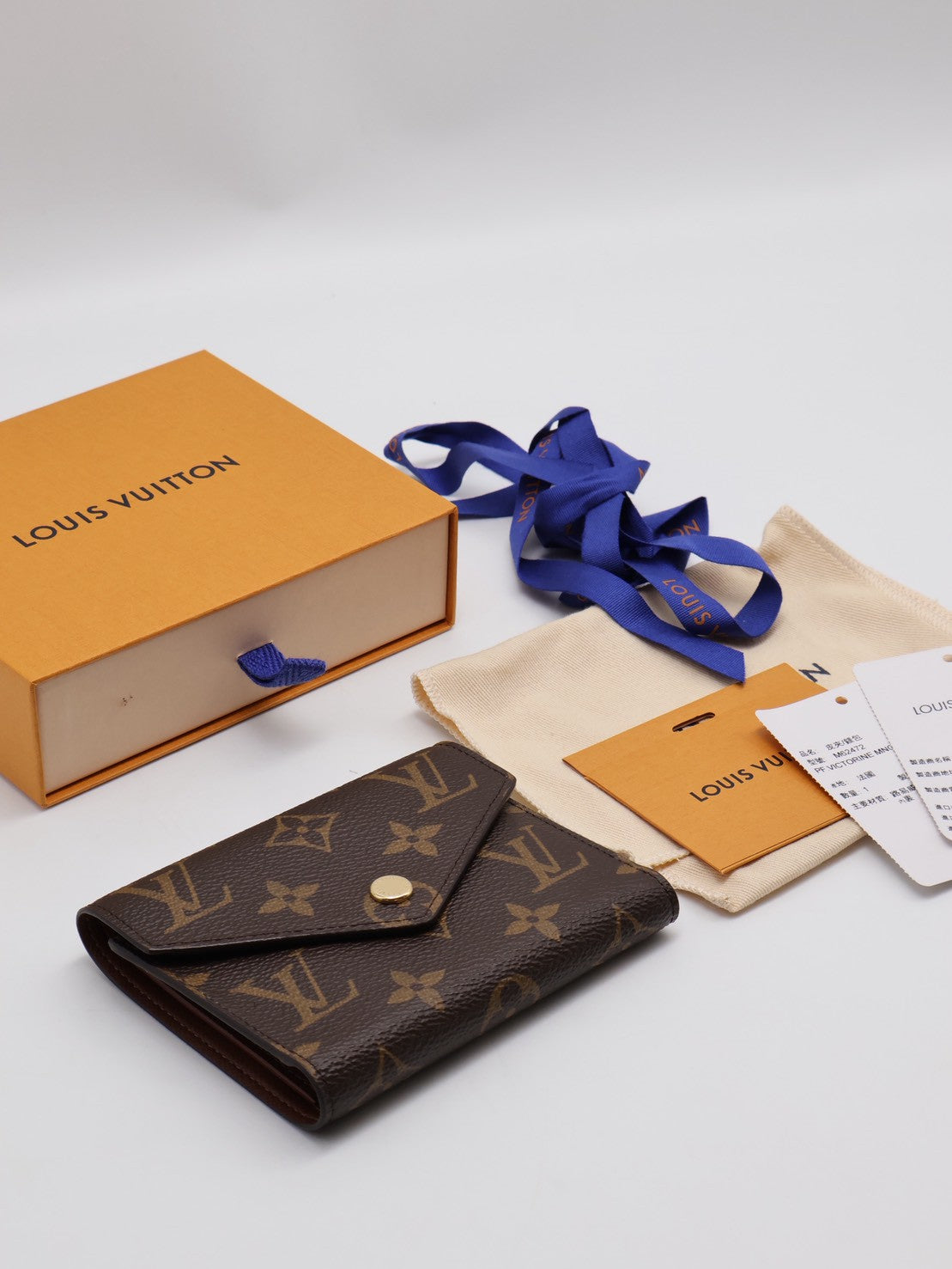 LOUIS VUITTON Victorine信封三折短夾 - 棕