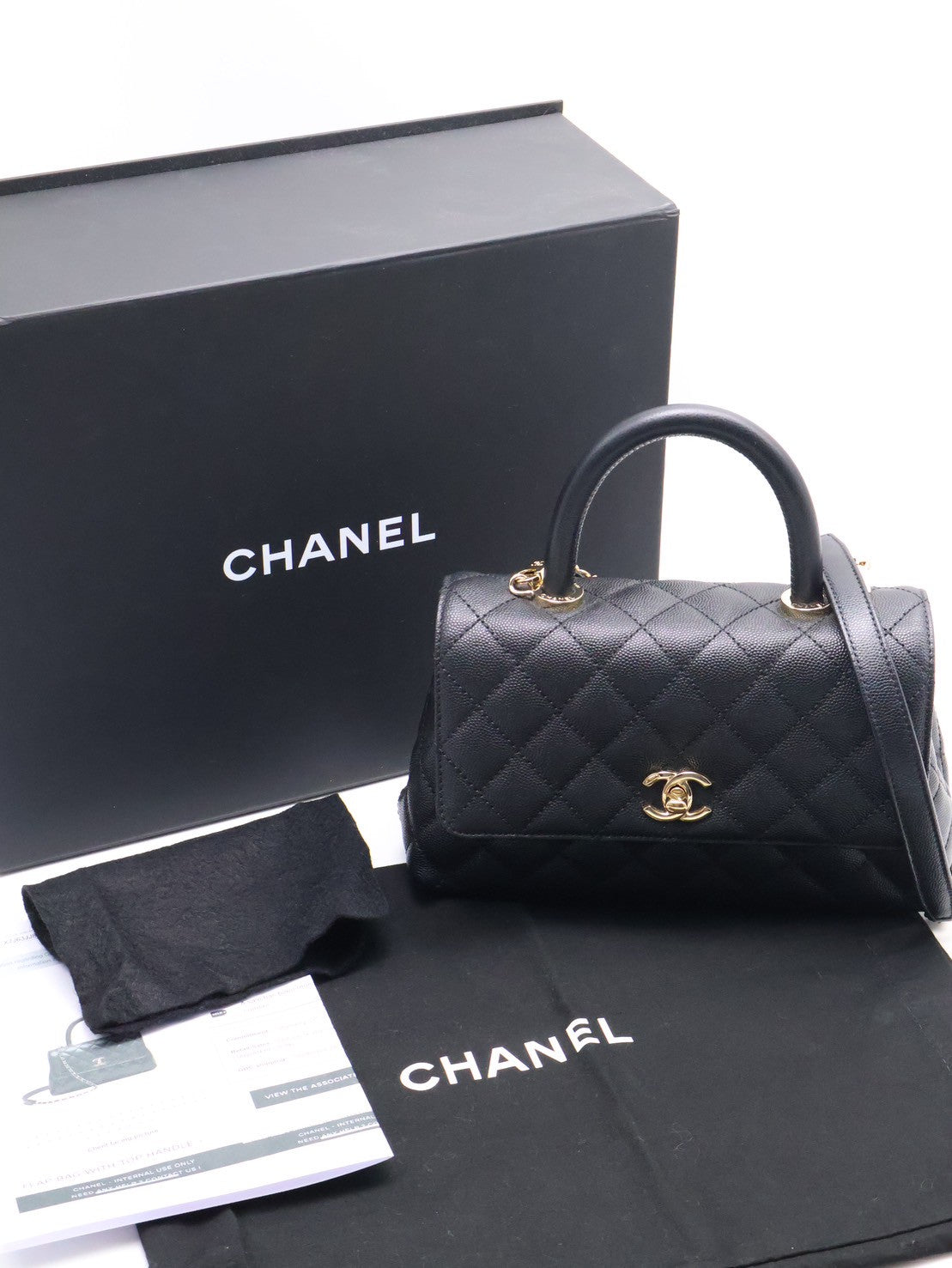 CHANEL Coco handle - 小號黑金