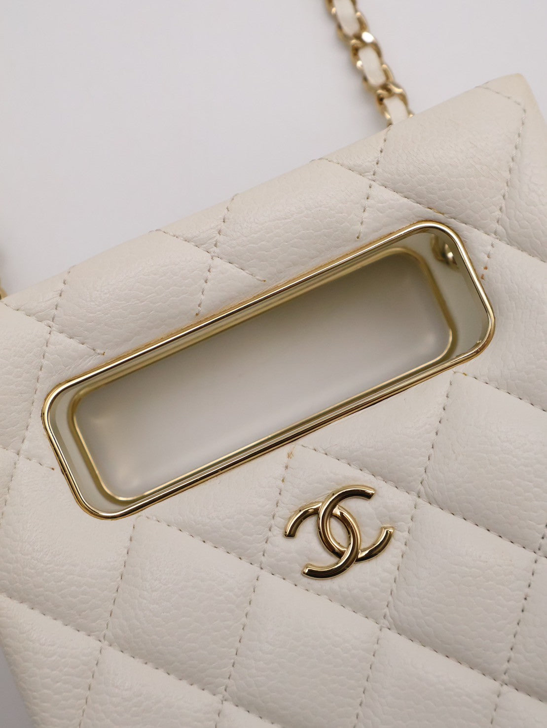 CHANEL 22S盒子晚宴包 - 白金