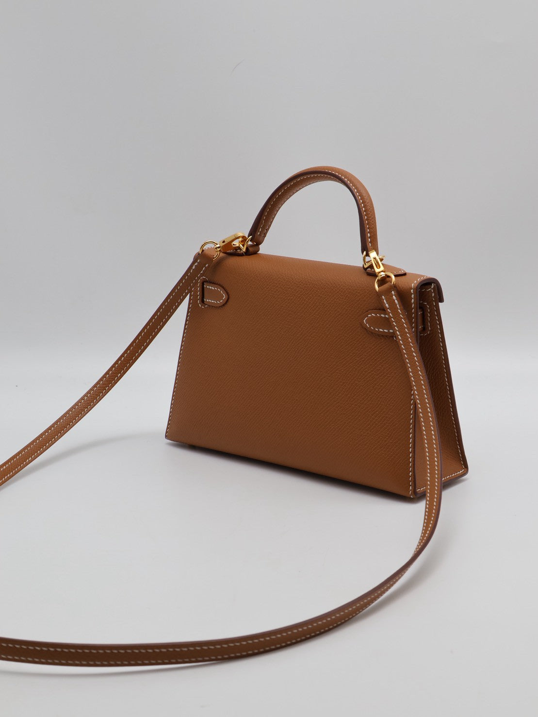 HERMES Mini kelly ll - 金棕金 Y