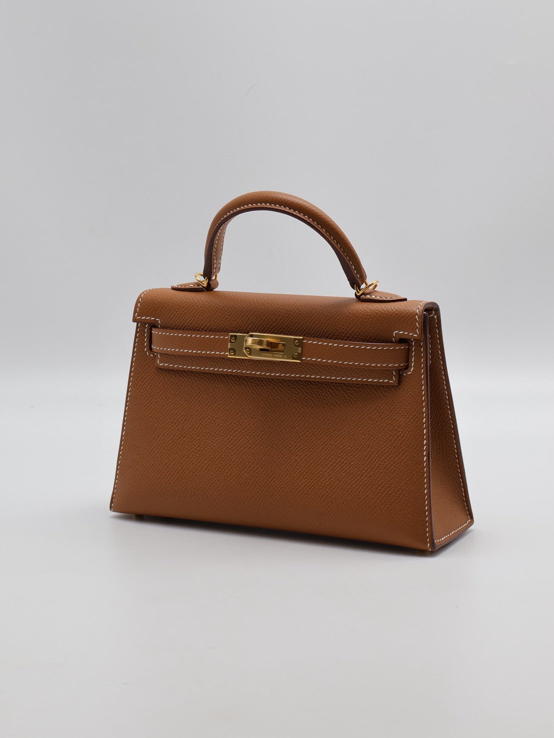 HERMES Mini kelly ll - 金棕金 Y
