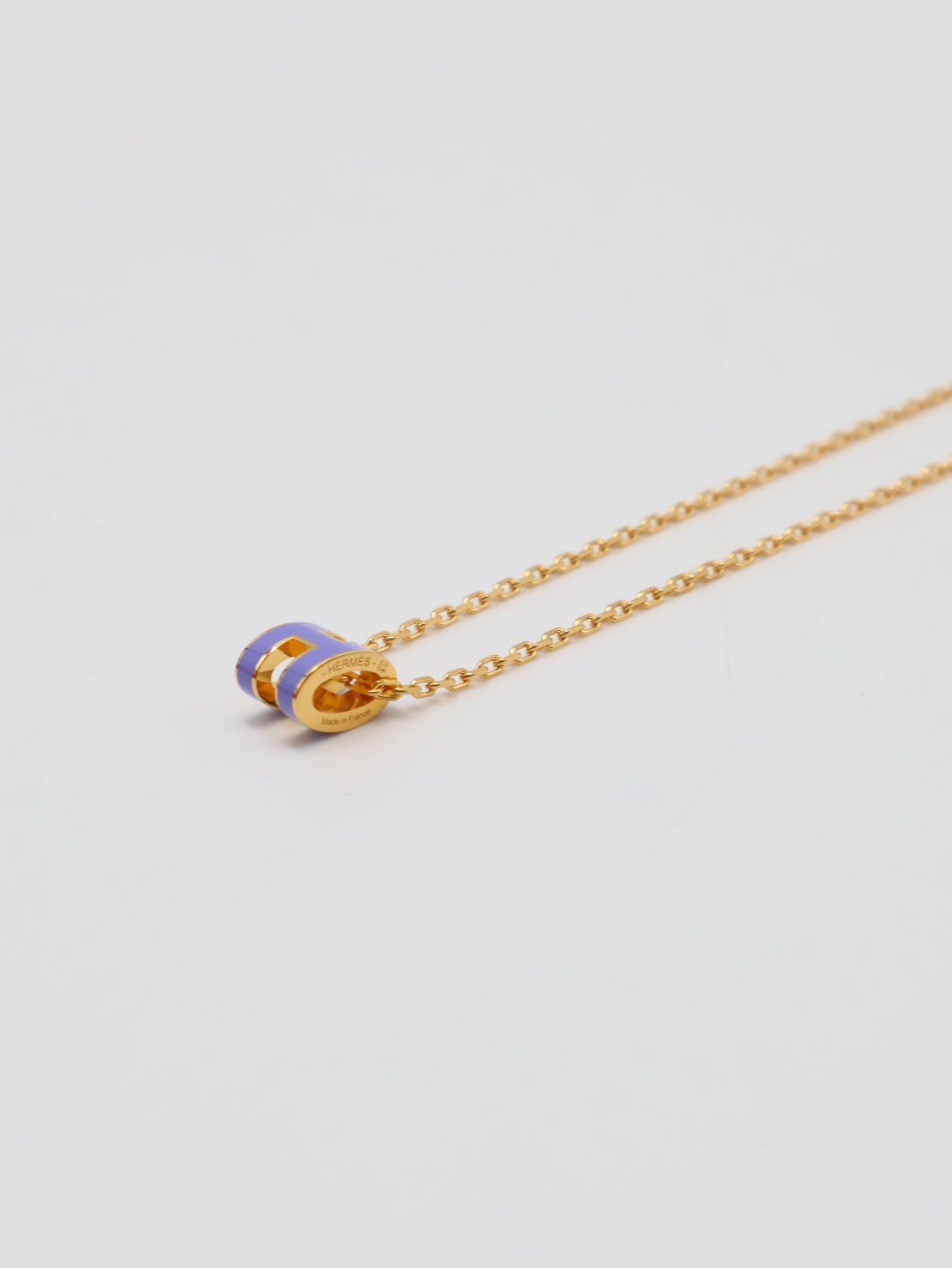 HERMES Mini pop H項鍊 - 丁香紫金