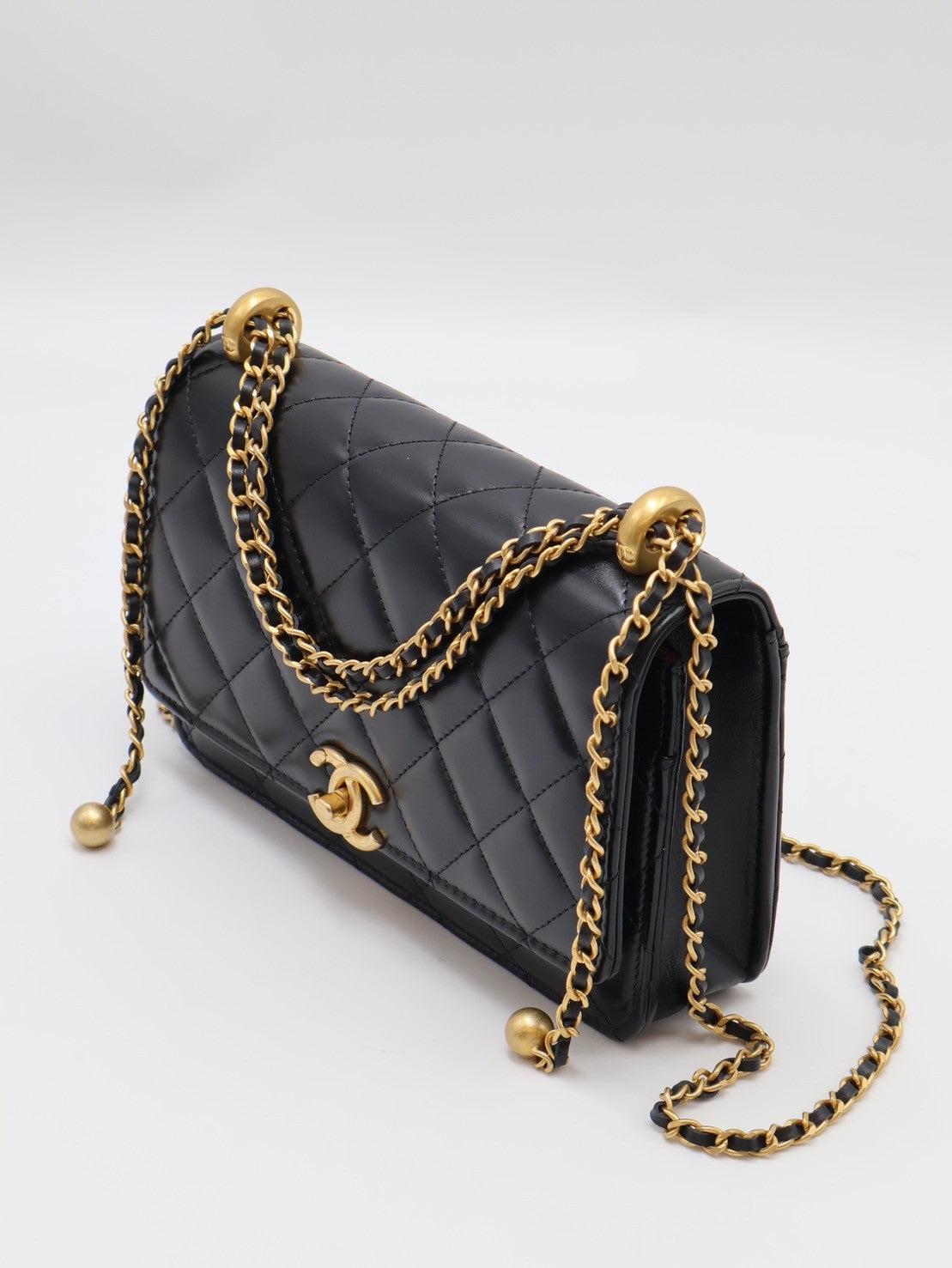 CHANEL 24C雙金球調節WOC - 黑金