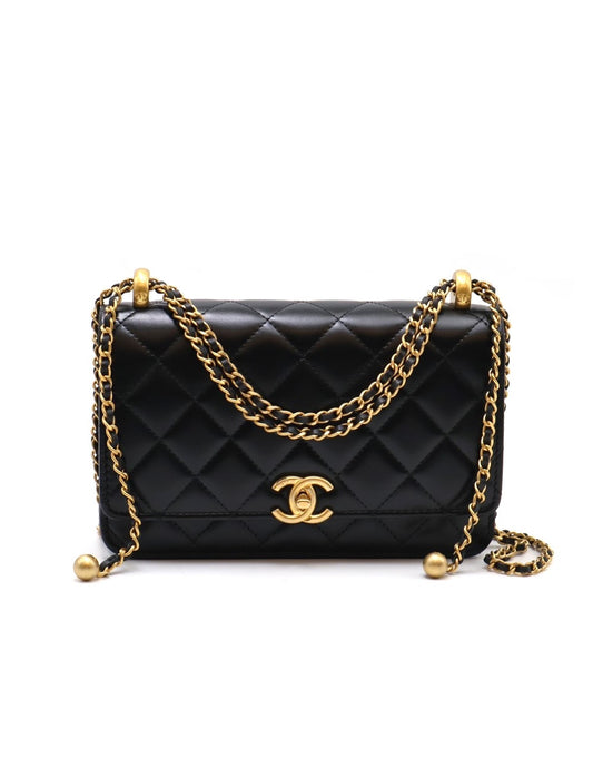 CHANEL 24C雙金球調節WOC - 黑金
