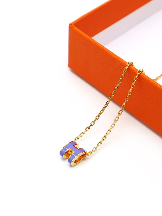 HERMES Mini pop H項鍊 - 丁香紫金