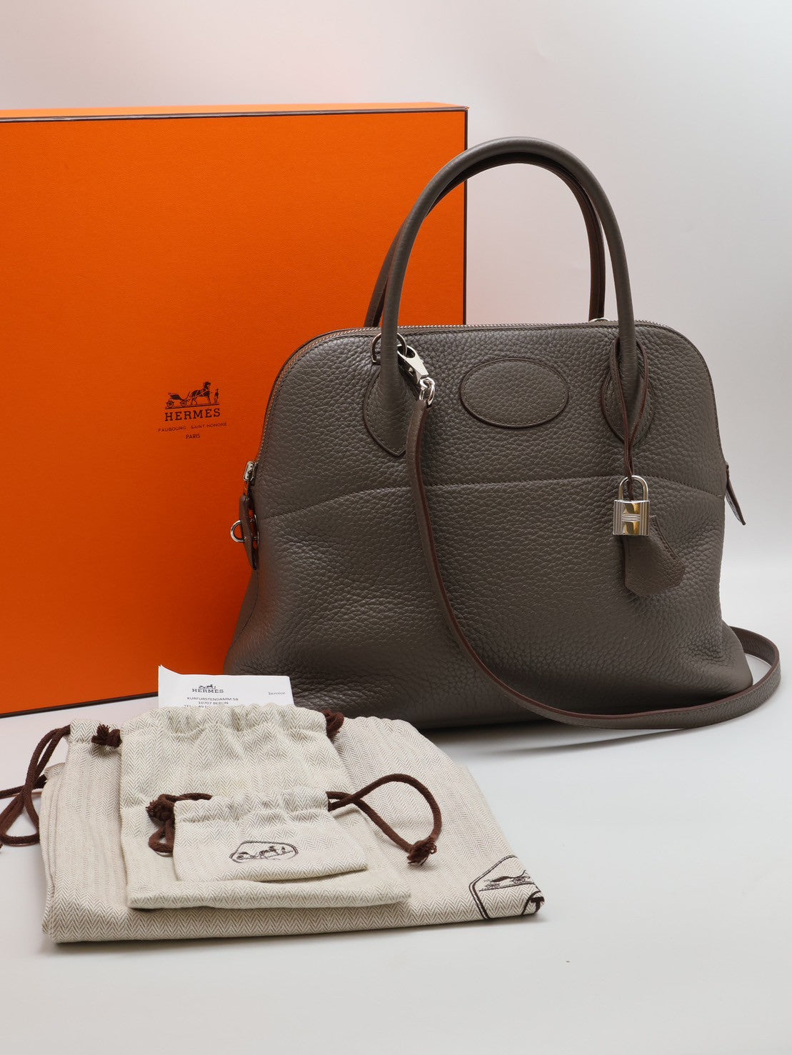 HERMES Bolide 31 - 灰銀 🅀