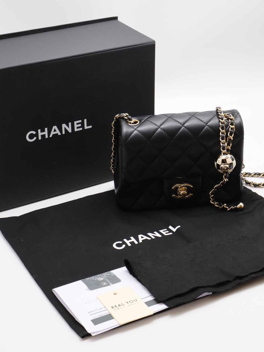 CHANEL 經典口蓋包方胖子 17 - 足球黑金