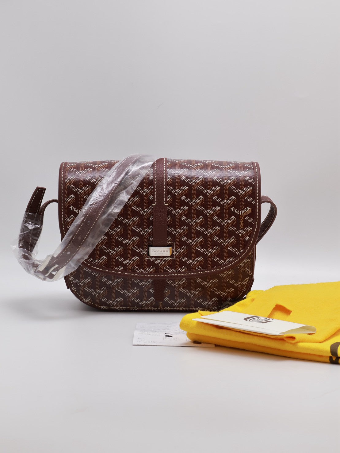 GOYARD Belvedere 郵差包 - 小號酒紅